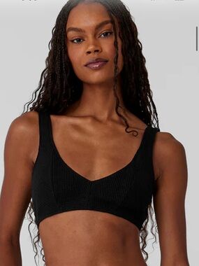 ALO Waffle Weekend Escape Bra black small